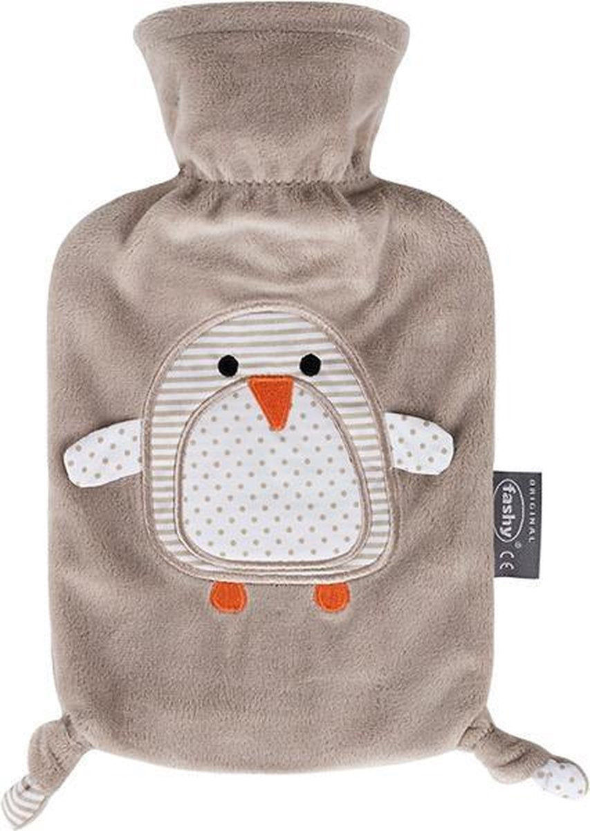 Fashy warm water kruik - Bruin Pinguin