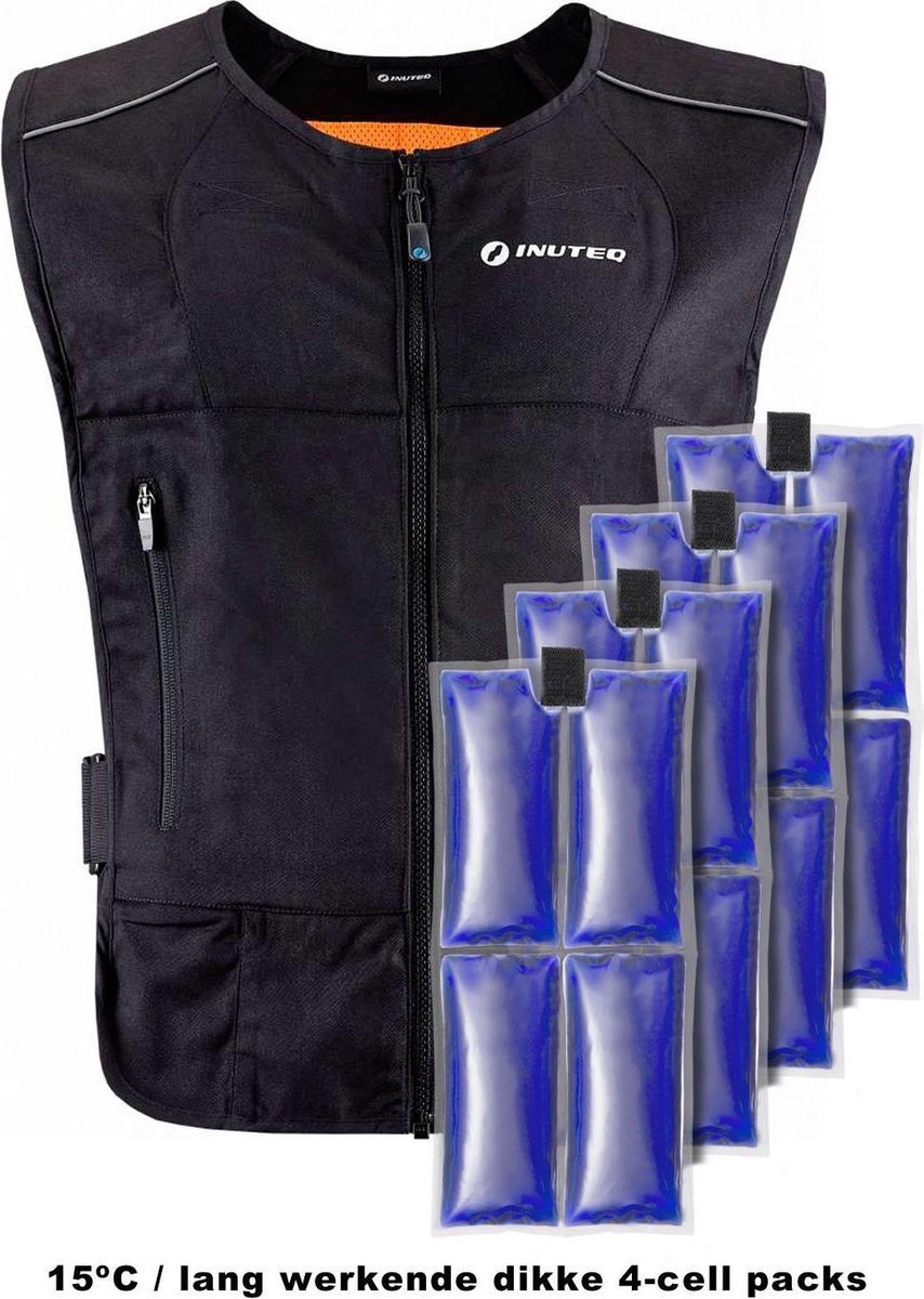 Inuteq Compleet BodyCool Pro PCM Koelvest - Maat: XXXL - 15C - 4 Cell