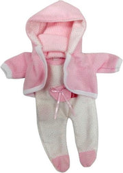 Berjuan Poppenpyjama Meisjes 28 Cm Textiel Roze/wit