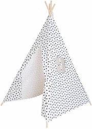 Tipi Tent Wit Zwart Confetti