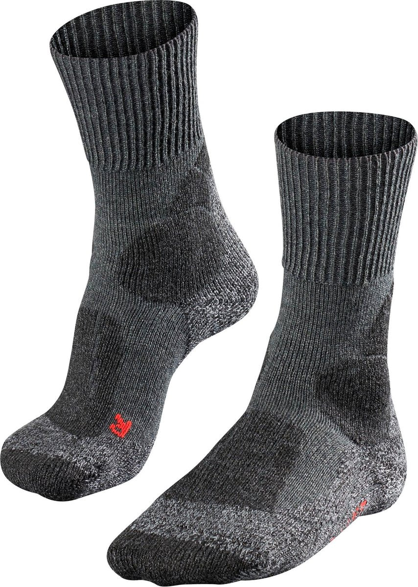 FALKE TK1 Dames Wandelsokken - Asphalt Melange - Maat 39/40