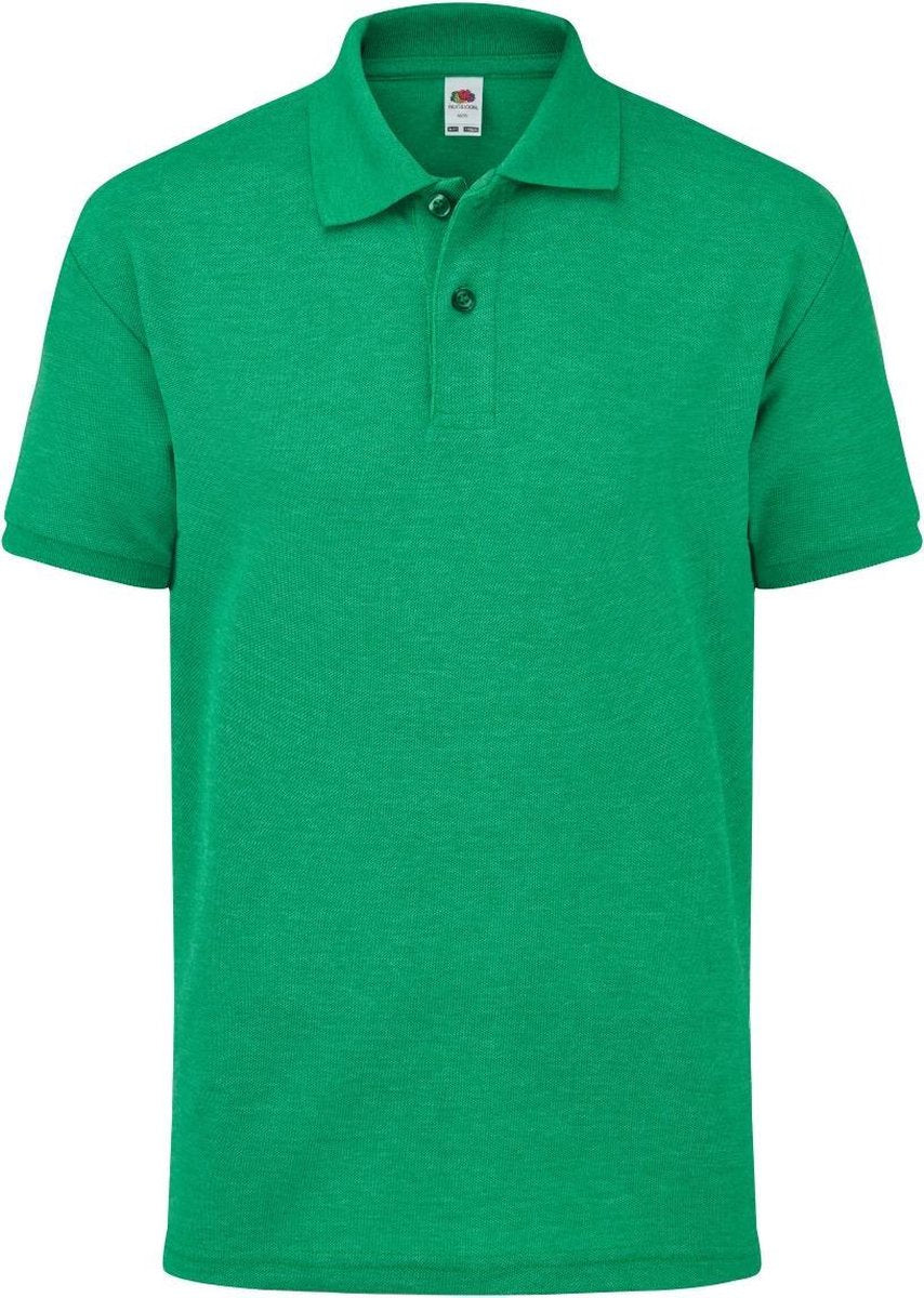 Fruit of the Loom Kinderen/Kinderen Unisex 65/35 Pique Polo Shirt (Heathe Groen)