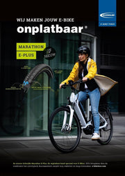Poster Schwalbe Marathon E-Plus voor A1 stoepbord - NL