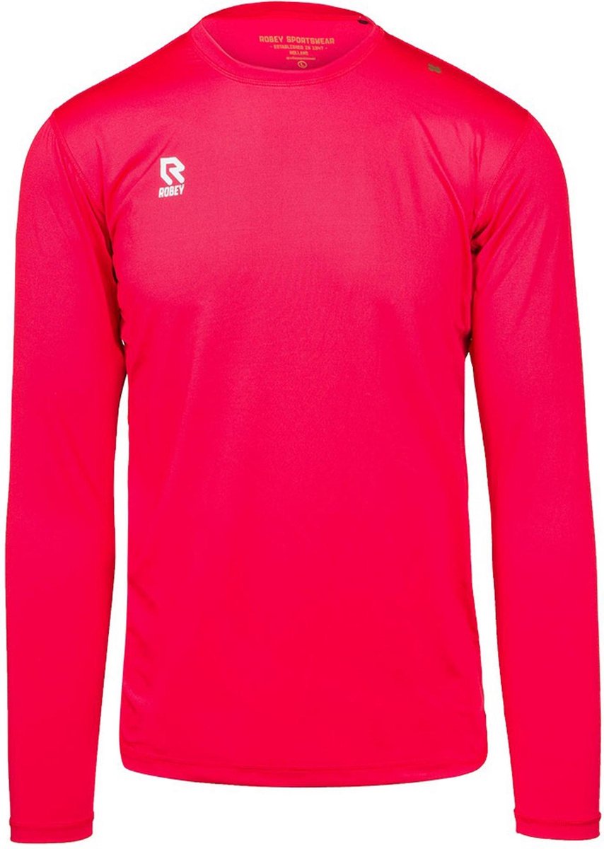 Robey Robey Longsleeve Thermoshirt - Maat 152  - Unisex - rood