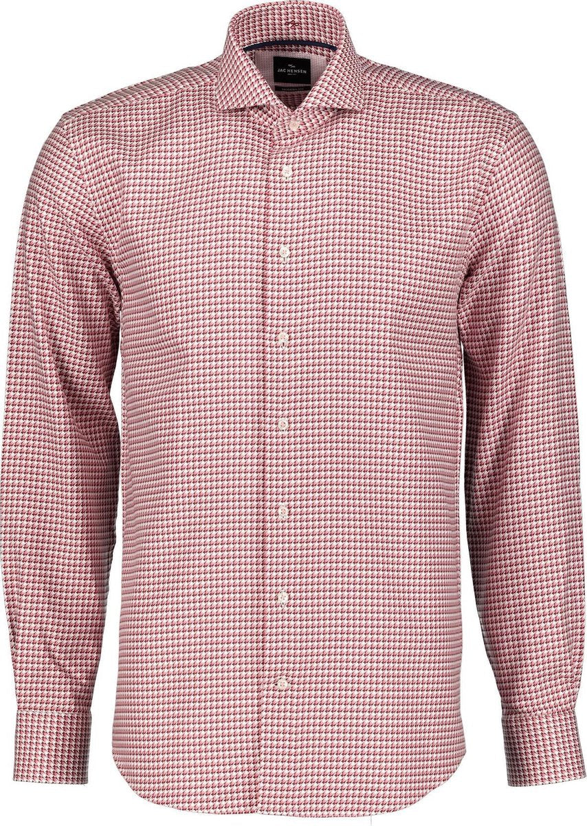 Jac Hensen Overhemd - Modern Fit - Rood - 48