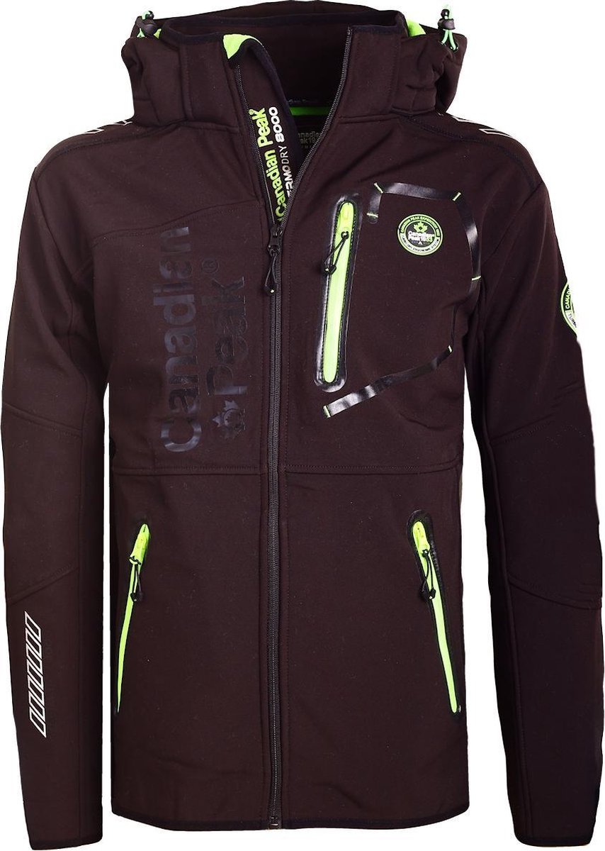 Canadian Peak Softshell Jas Heren Zwart Tubis - S