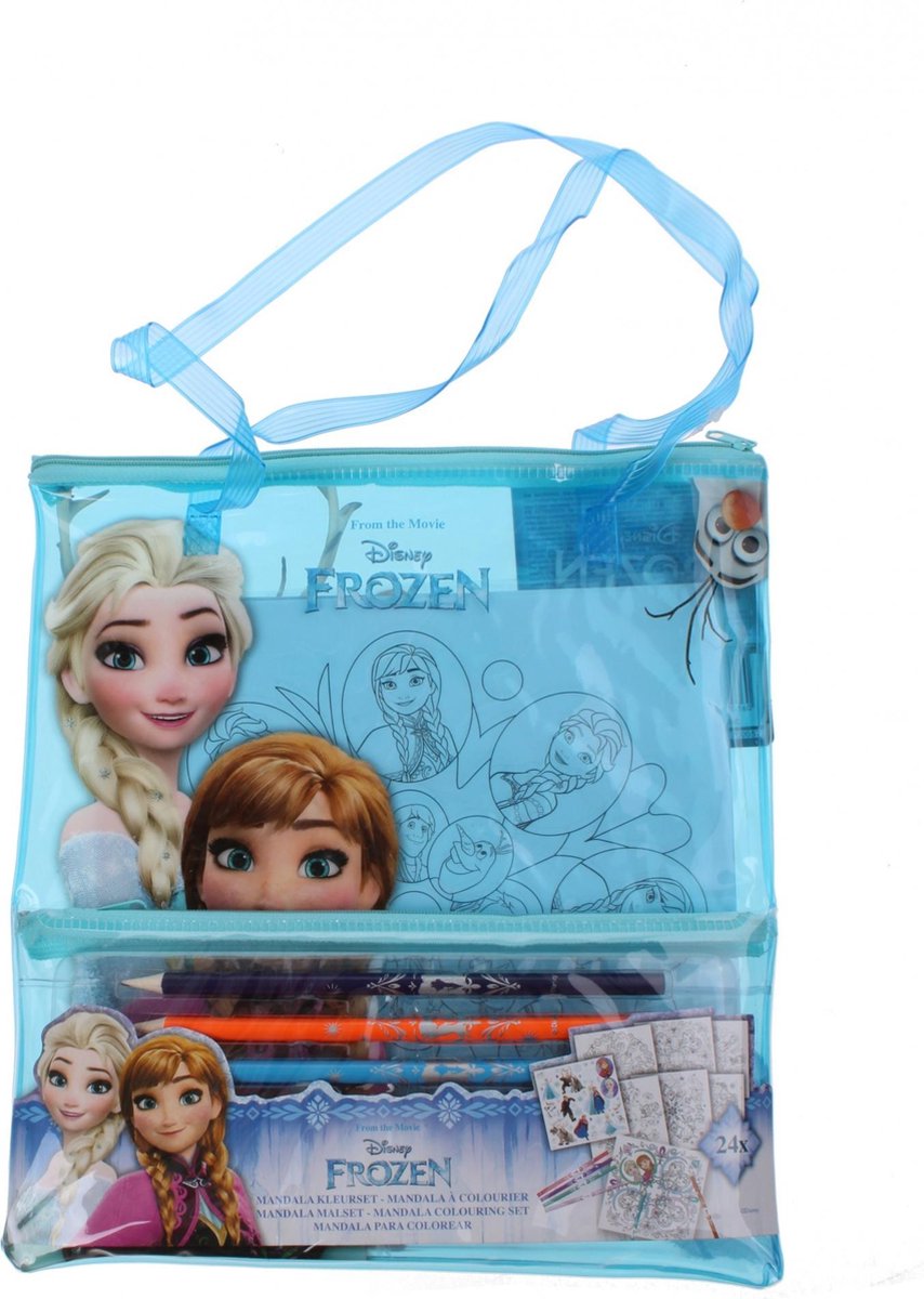 Slammer Mandala Kleuren Frozen 24-delig Blauw