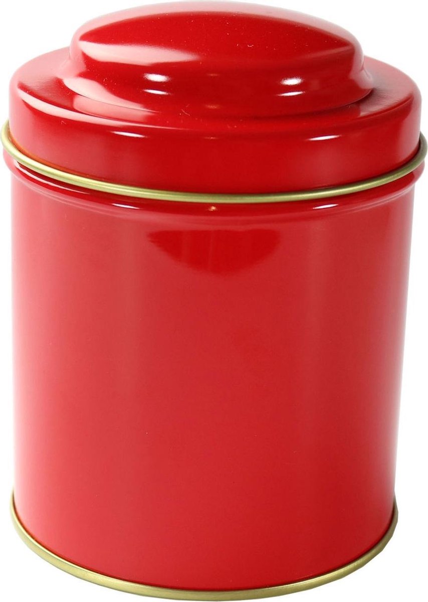 Shamila Theeblik Rond Rood - Rood - Blik - 125 gram