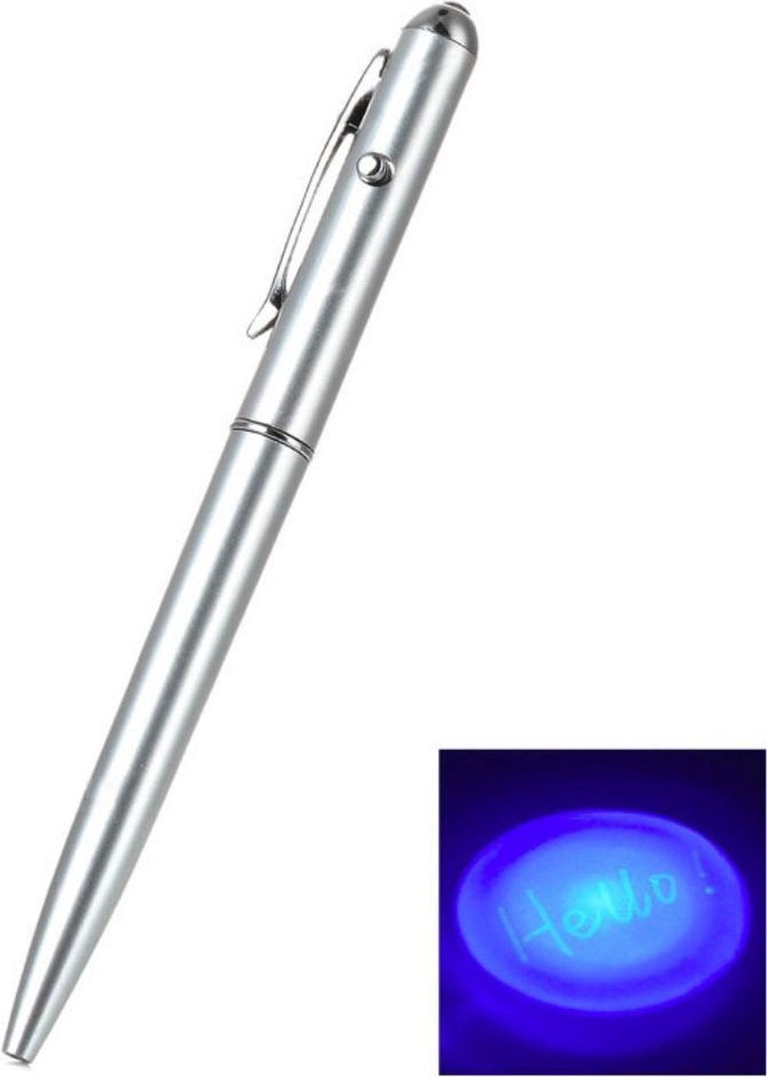 GadgetBay Onzichtbare inkt pen met UV lampje voor geheime tekst - Secret - Onzichtbaar