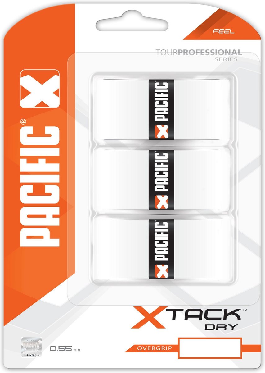 Pacific X Tack Dry - Tennisgrip - 0.55mm - Wit