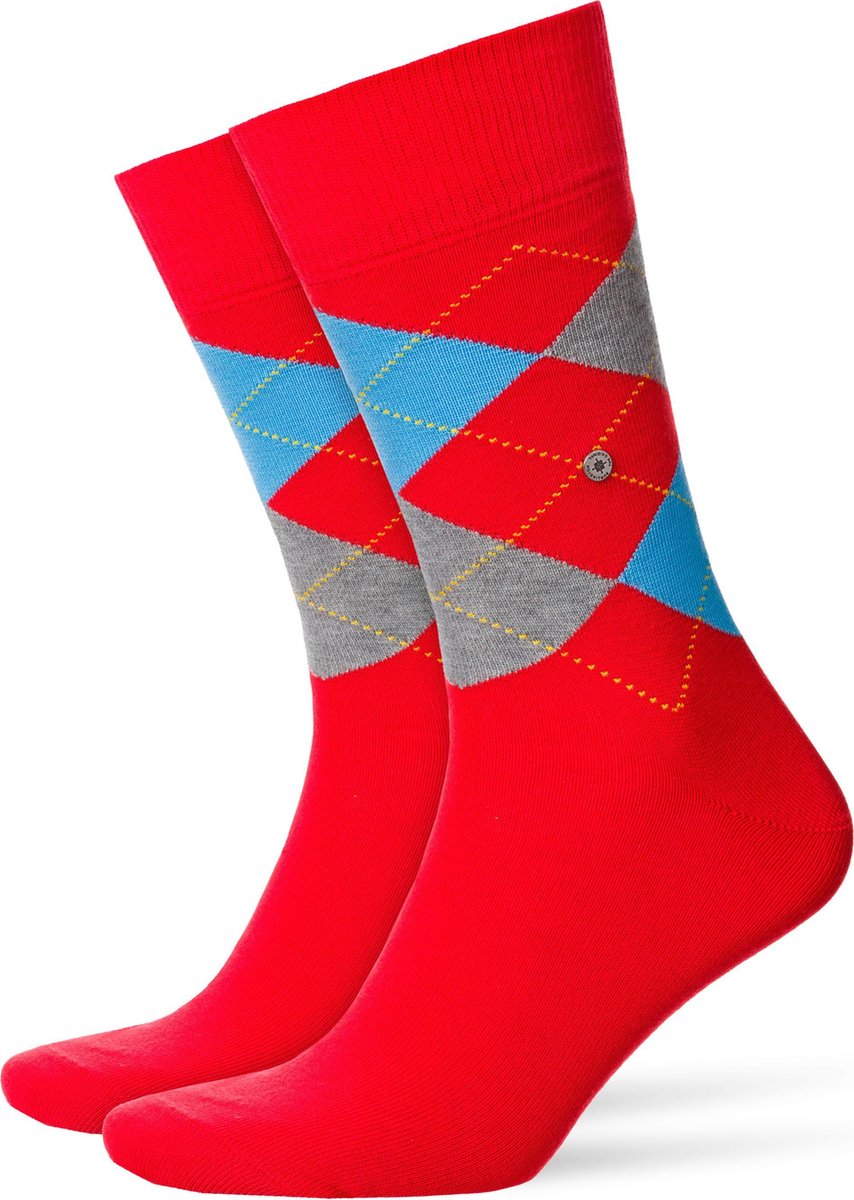 Burlington King Heren Sokken - Rood - Maat 40/46
