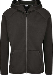 Urban Classics Vest met capuchon -M- Knit Fleece Zwart