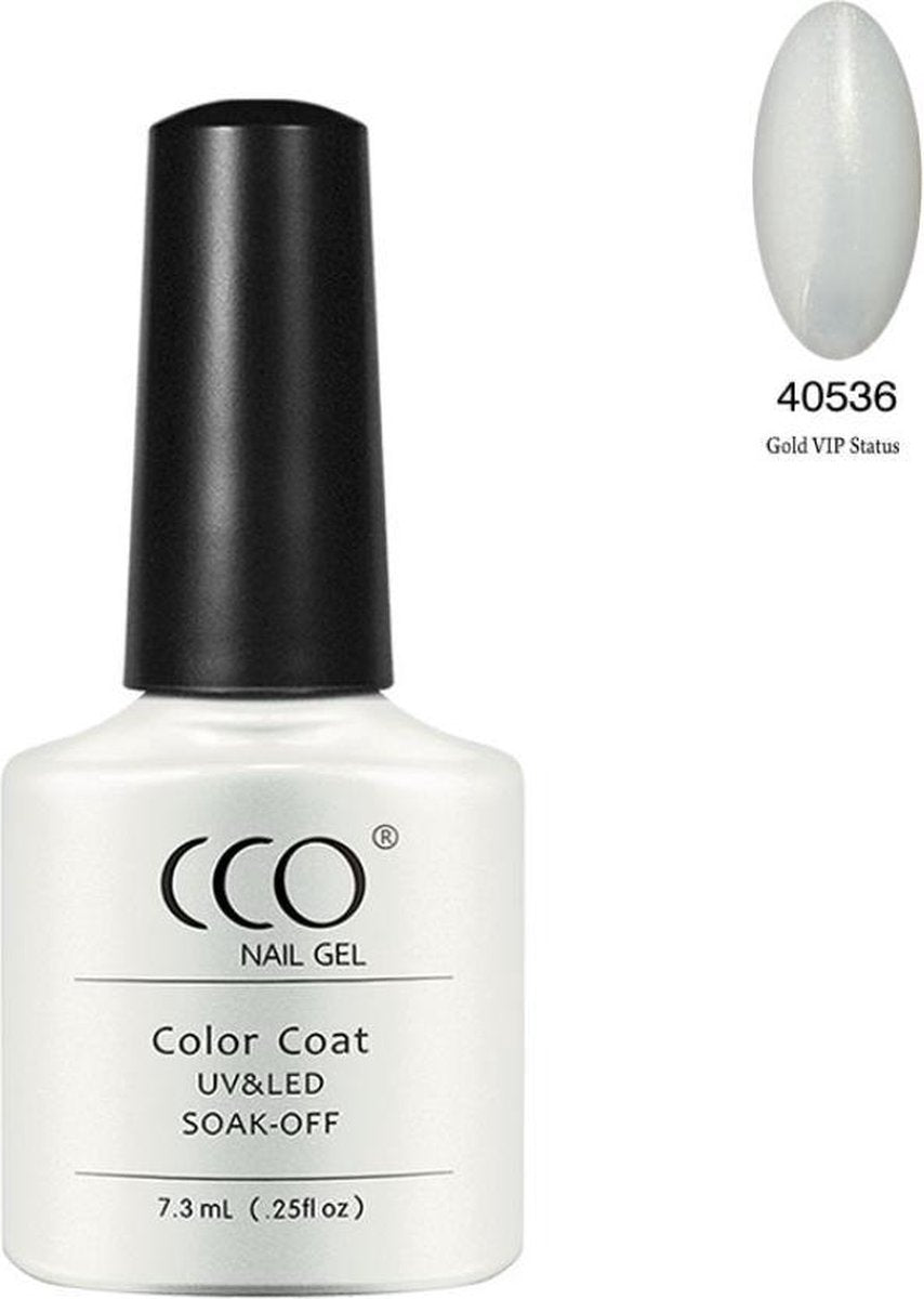 CCO Gellak - Gellac - Gold Vip Status 40535 - Transparante Lak Met Goud Glitters - Gel Nagellak