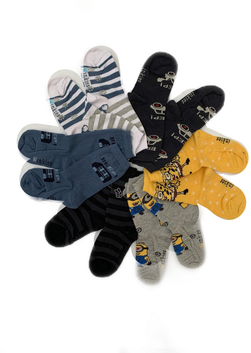 Embrator Kindersokken Jongens design Multipack Jongens Sokken - 35-38