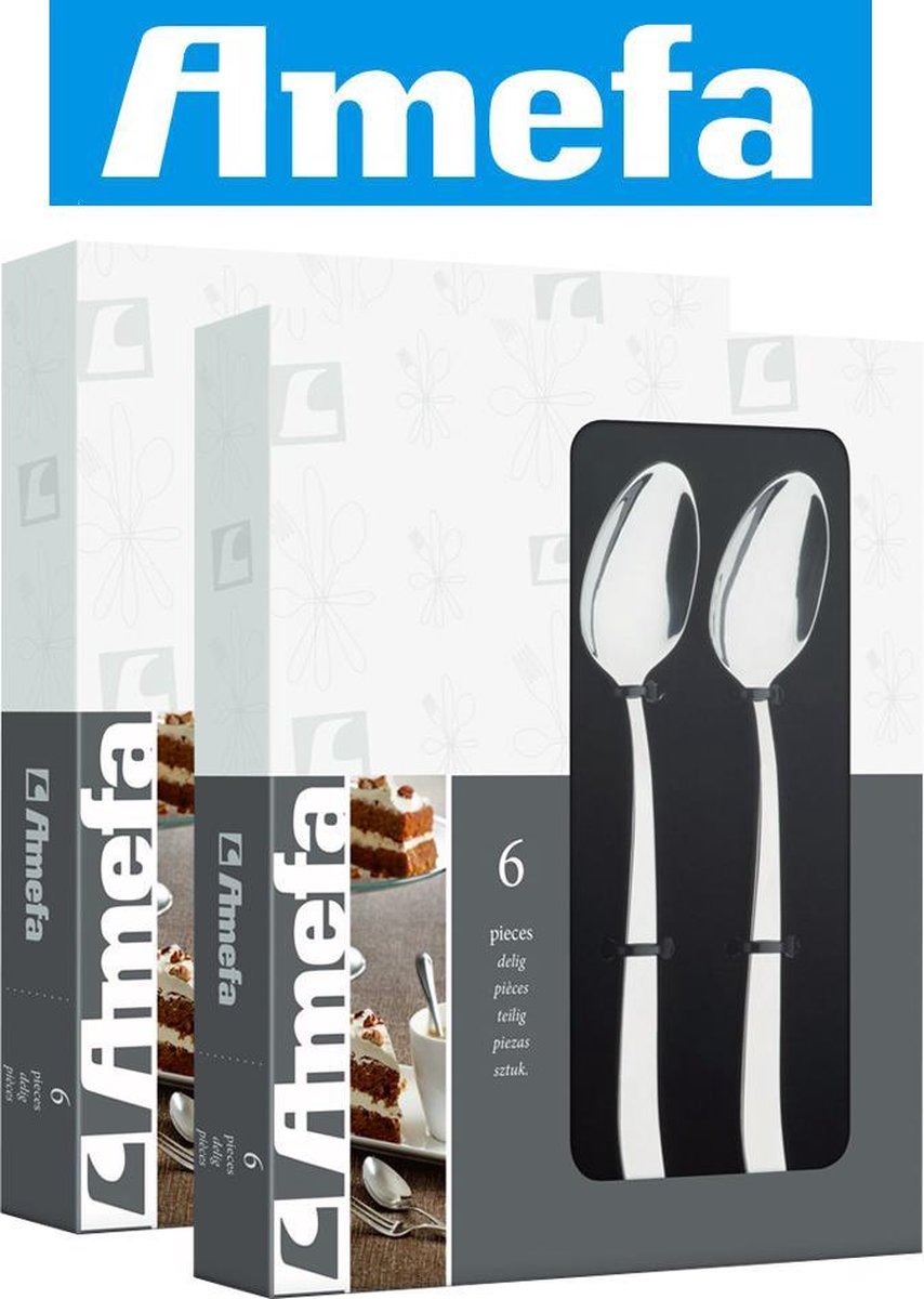 Amefa Moderno koffielepels - 2x6 Delig