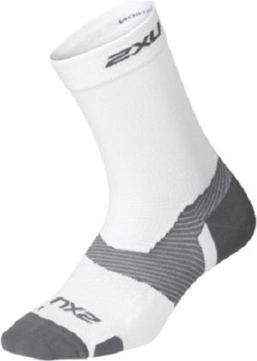 2xu Hoge Sokken Vectr Lightcushion Nylon Wit Maat 35/37