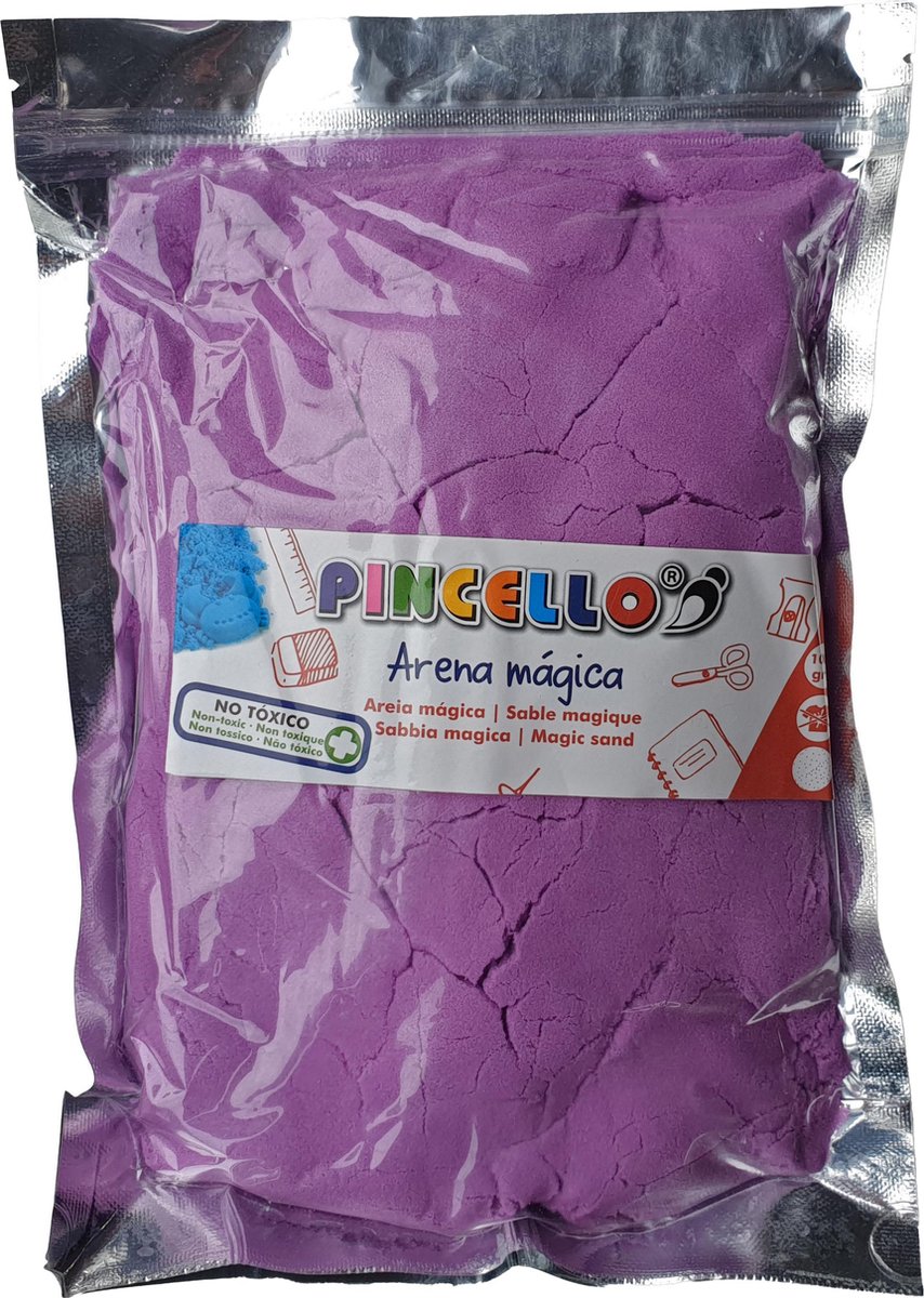 Speelzand voor binnen - Paars - kneedbaar - 1000 gram
