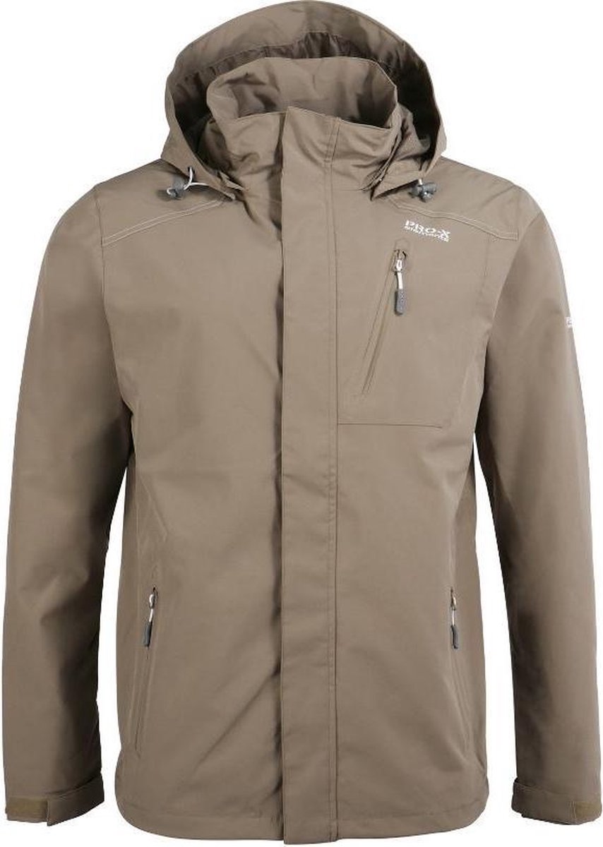 Pro-x Elements Outdoorjas Scott Heren Polyester Beige Maat S