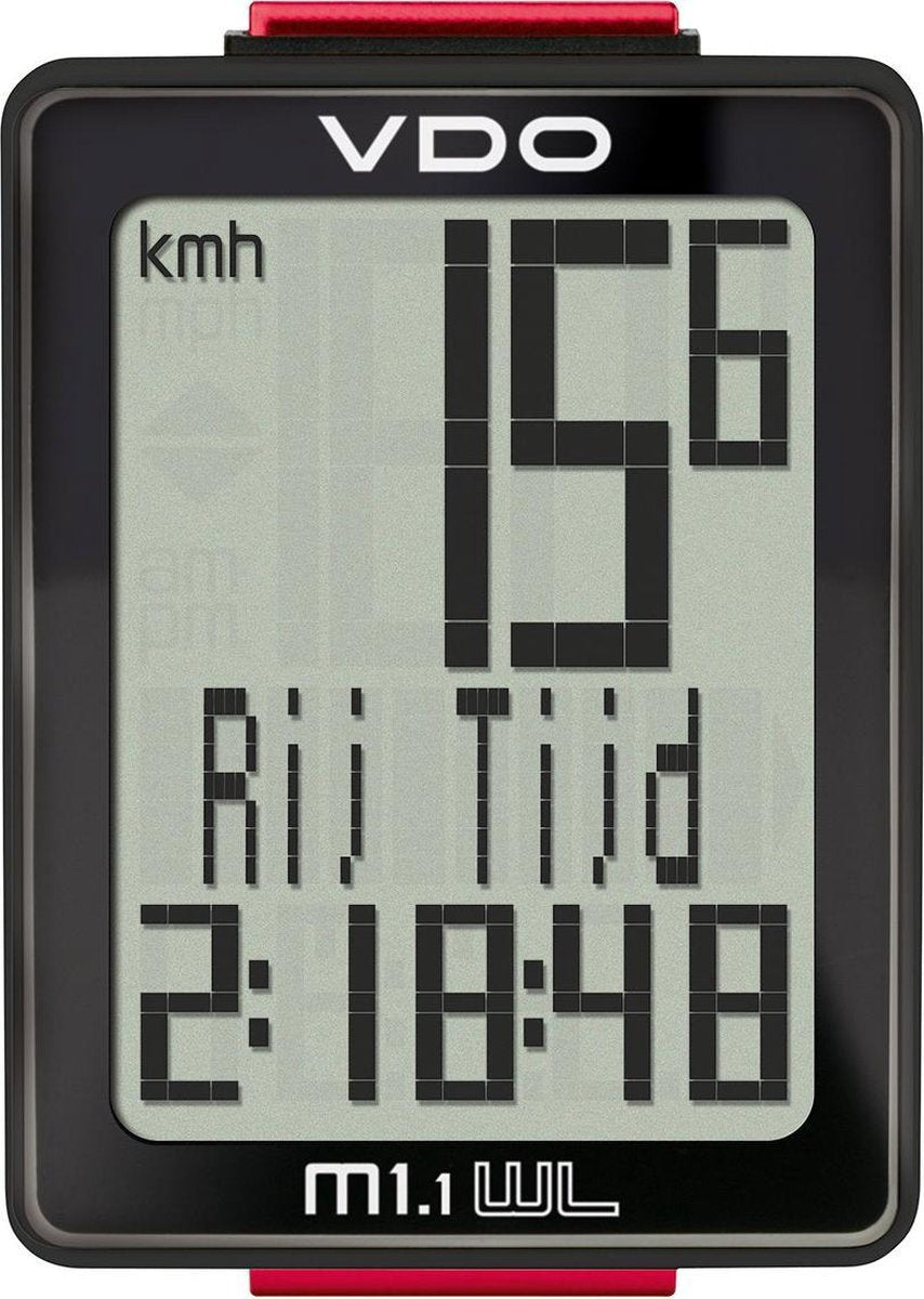 VDO M 1.1 WL Fietscomputer - Draadloos - Analoog - Zwart