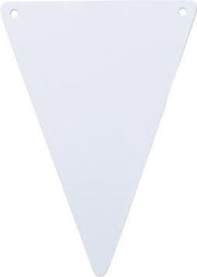 Witte vlaggen karton - DIY - 5 stuks - Maak je eigen vlaggenlijn