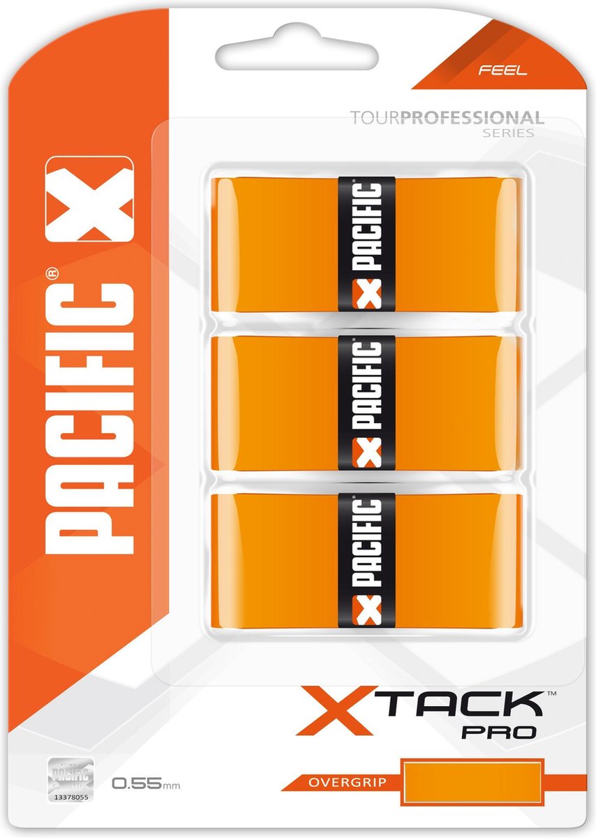 Pacific X Tack Pro - Tennisgrip - 0.55mm - Oranje