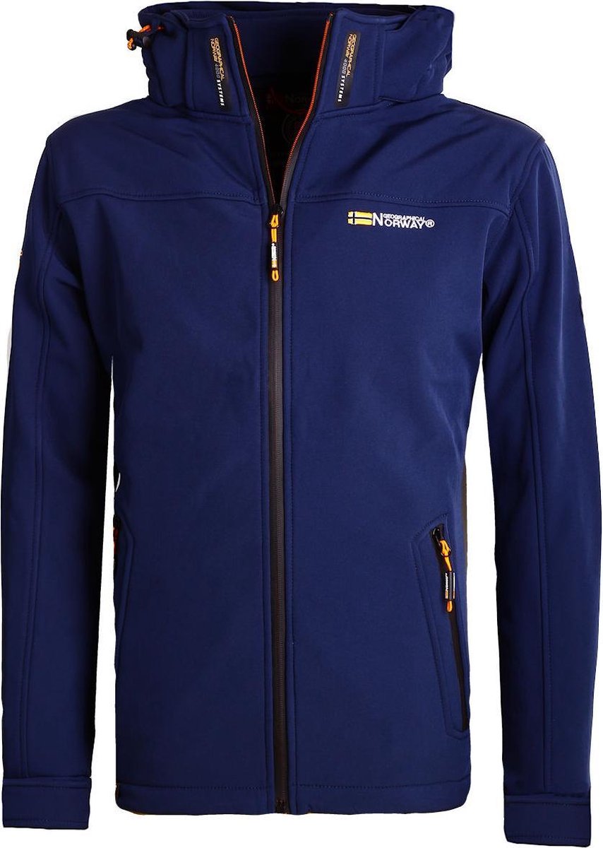 Geographical Norway Softshell Jas Heren Blauw Takeaway - 3XL