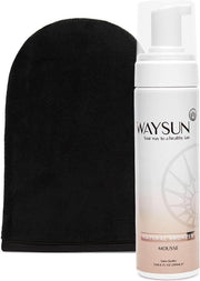 Waysun® - Natural Bronzer Mousse - Licht - Zelfbruiner - Zelfbruiners - Tanninghandschoen - Zelfbruiner handschoen - Tanning Mitt - Zelfbruiner gezicht - Zelfbruiner mousse - Bondi Sands - Self Tan - Hydraterend