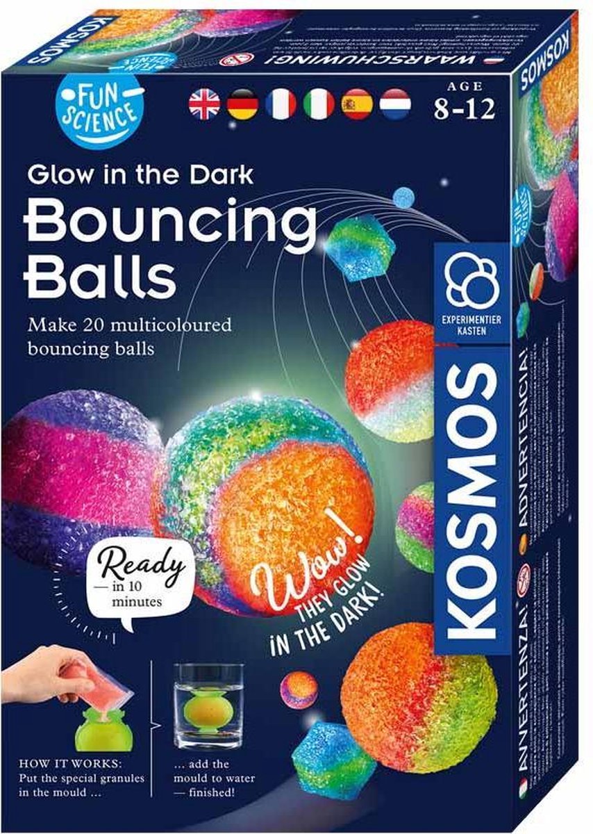 Lichtgevende Stuiterballen Experimenteerdoos - Kosmos