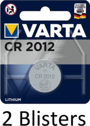 2 stuks (2 blisters a 1 st) Varta CR 2012 Single-use battery Lithium