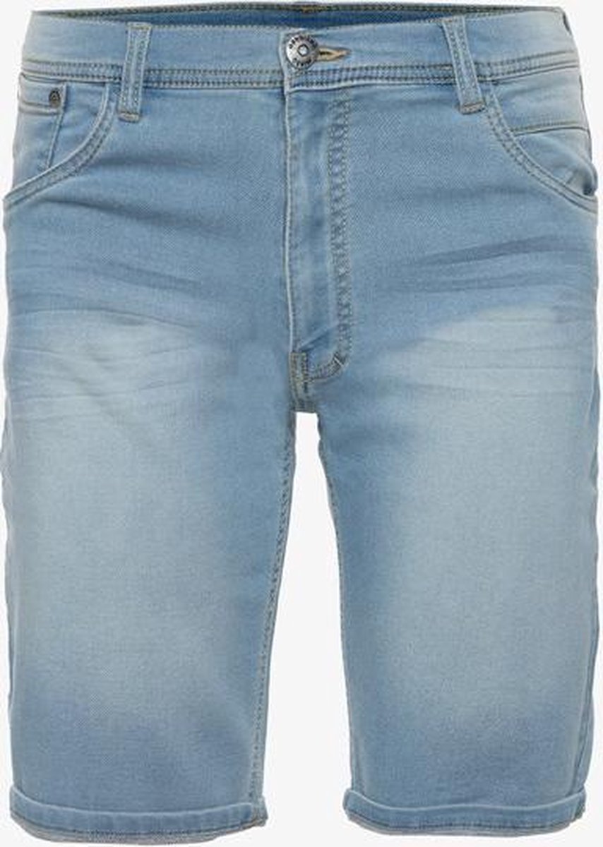 Unsigned heren jog denim short - Blauw - Maat S