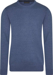 Pullover Indigo Mélee  Ronde Hals Dom Tower
