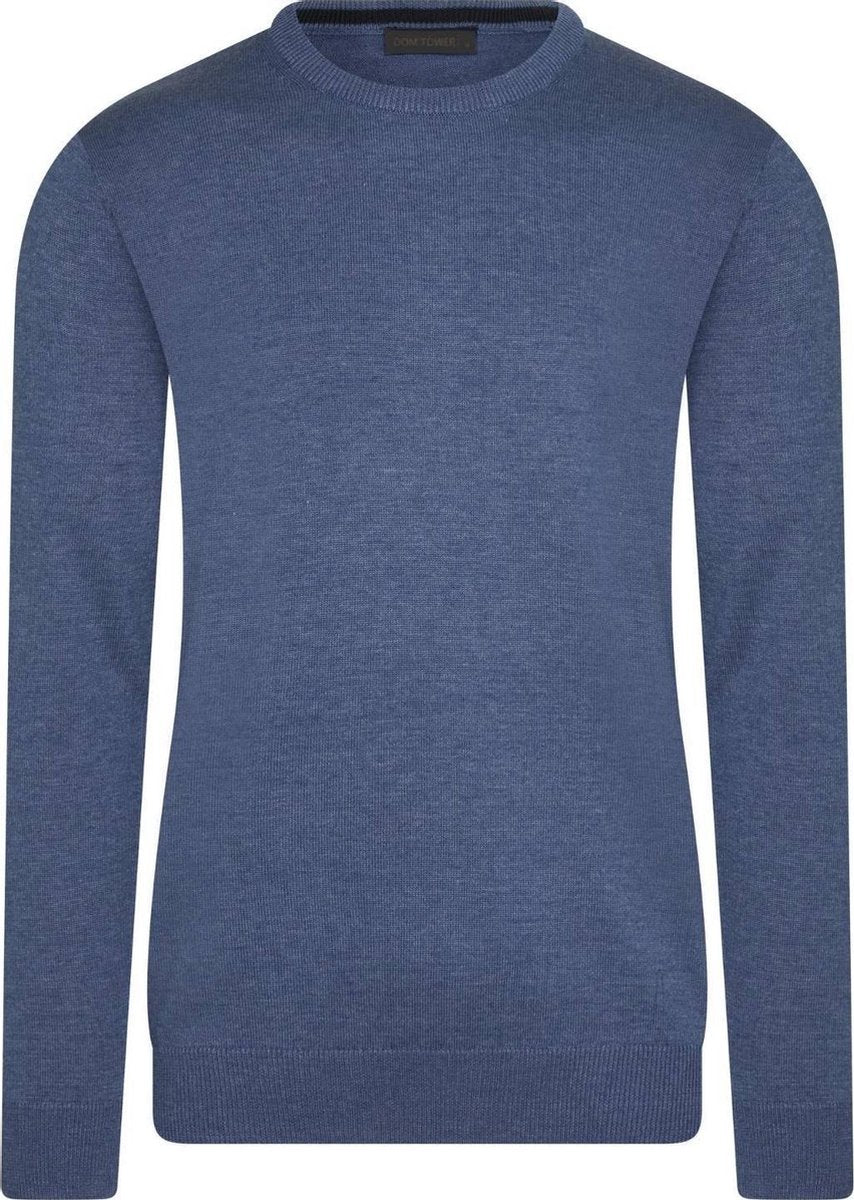 Pullover Indigo Mélee  Ronde Hals Dom Tower