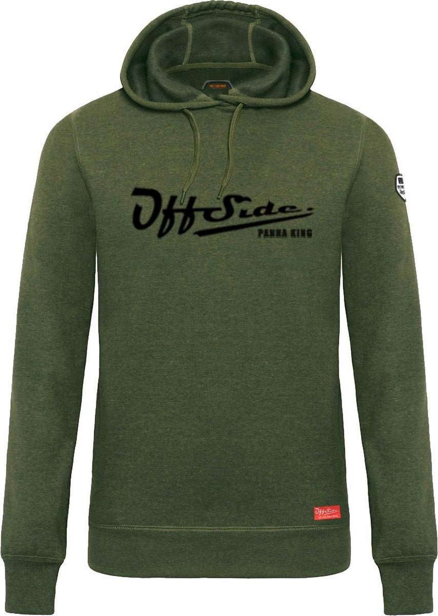 Panna King .. Hoodie Slim Fit Moss Green - Maat M - Off Side - incl. Gratis rugzak