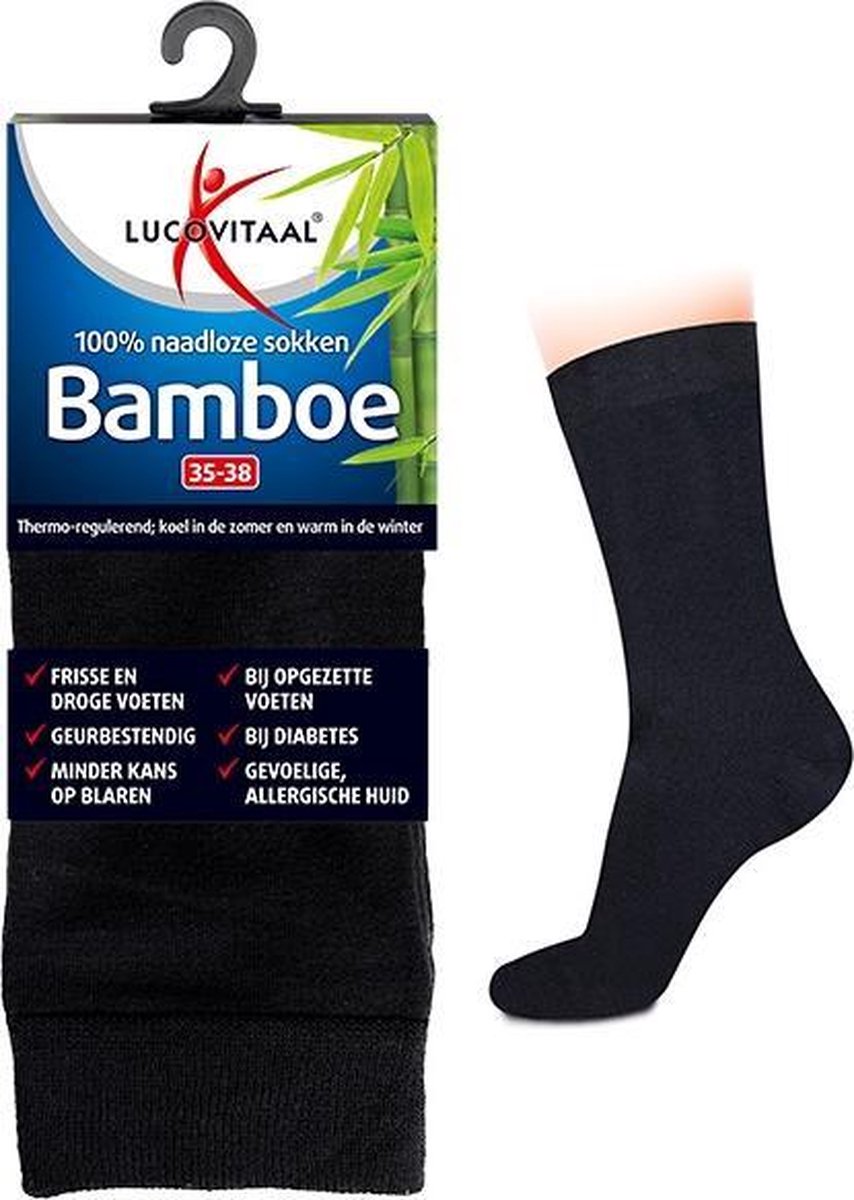Lucovital Sock Long Black 47-50 1 Pr