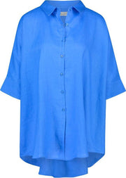WALLIEN - Dames Zomerblouse - Saphfire Blue - Blauw