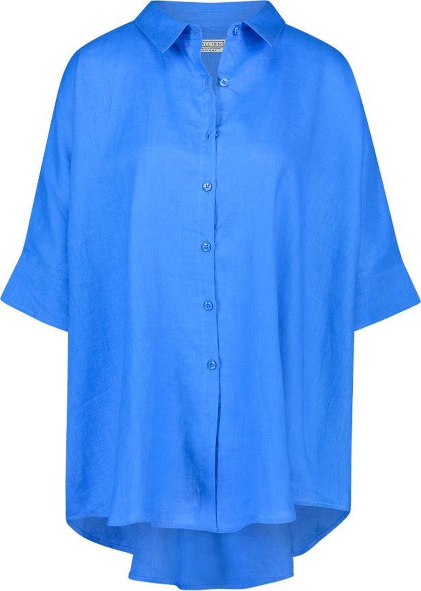 WALLIEN - Dames Zomerblouse - Saphfire Blue - Blauw