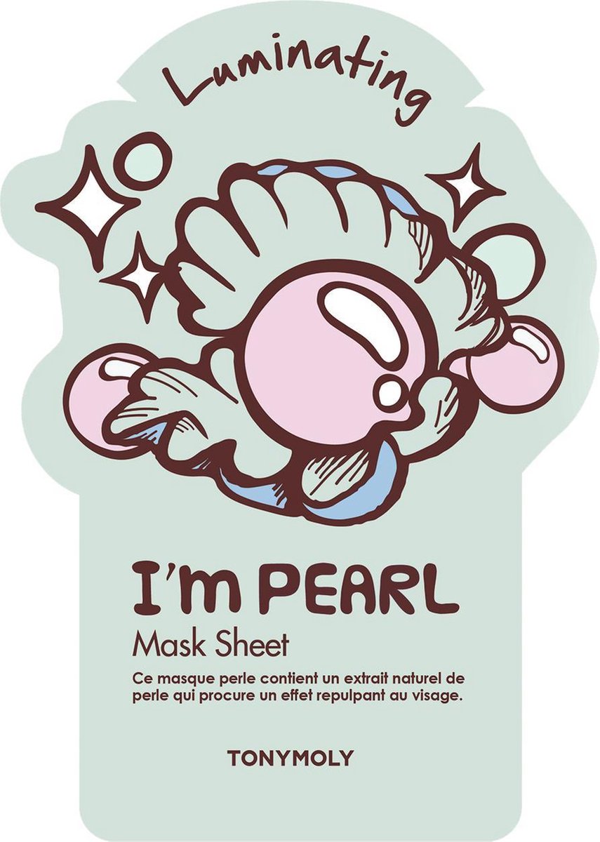 Tony Moly - I´m Real Luminating Pearl Mask - Rozjasňující pleťová maska s perlovým výtažkem