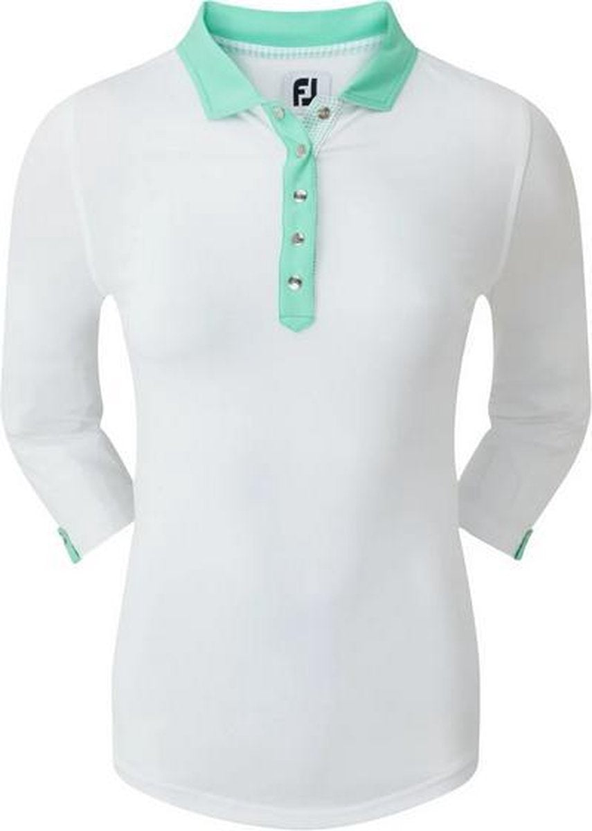 Footjoy Polo - Contrast Trim - Wit - XXL