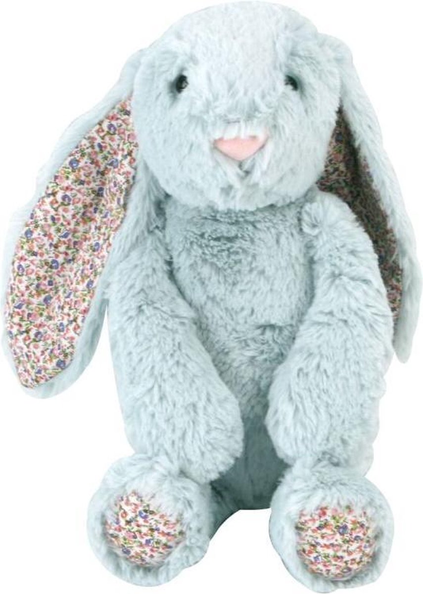 Pluche Knuffel Haas 25 cm Blauw