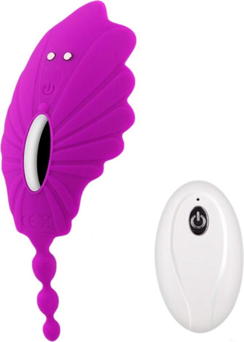 Vibrator met afstandsbediening - G spot vibrator – Clitoris vibrator - Koppel vibrator - Sex toys - Vibrators voor vrouwen - Dildo - Paars
