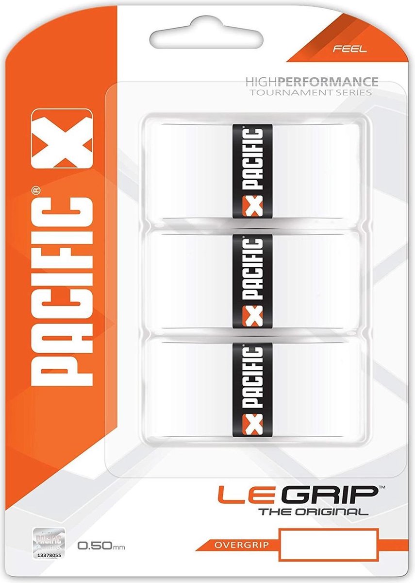 Pacific Le Grip The Original - Tennisgrip - 0.50mm - Wit