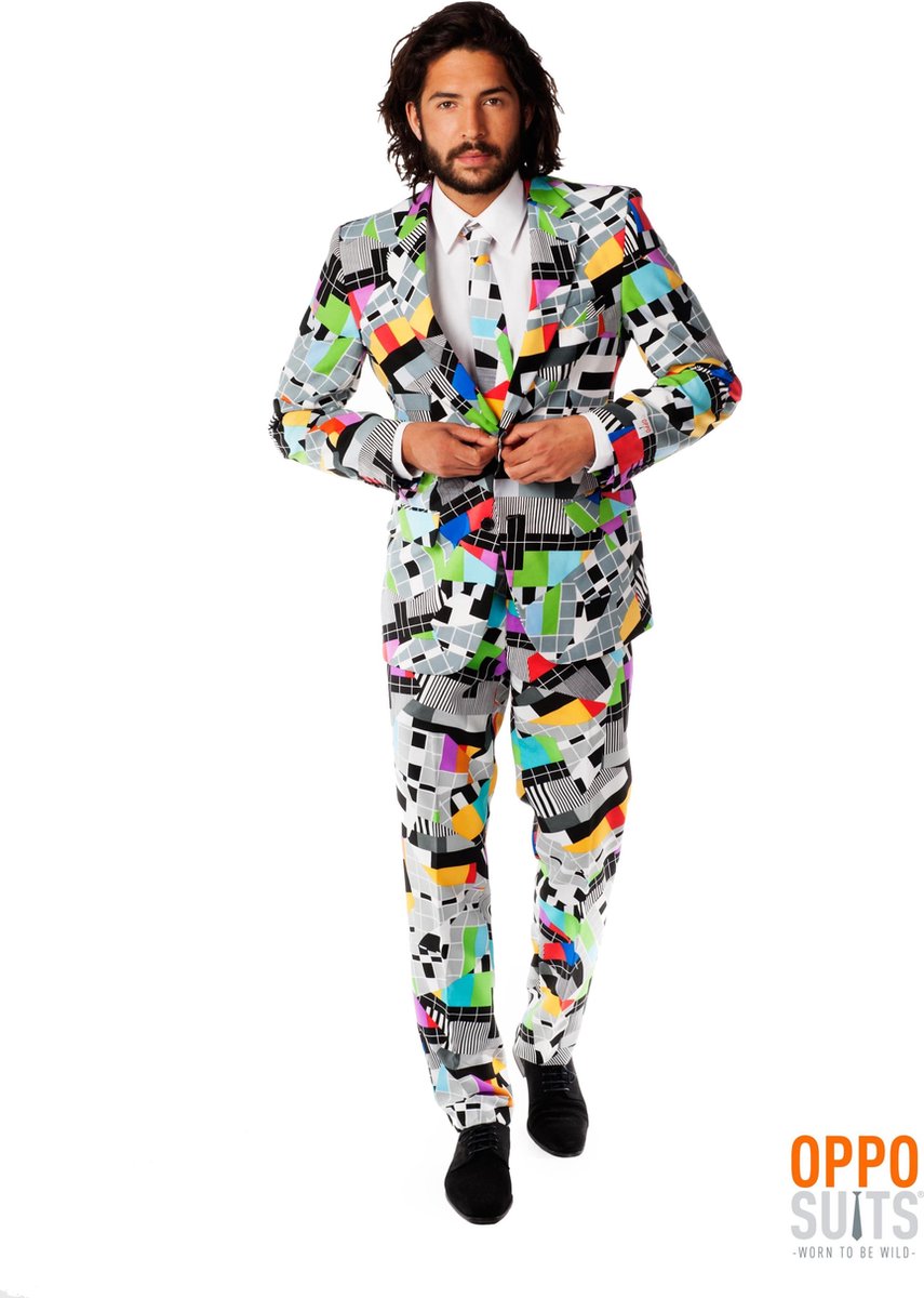 Film & TV Kostuum | Testival Testbeeld Opposuit Kostuum Man | Maat 44 | Carnaval kostuum | Verkleedkleding
