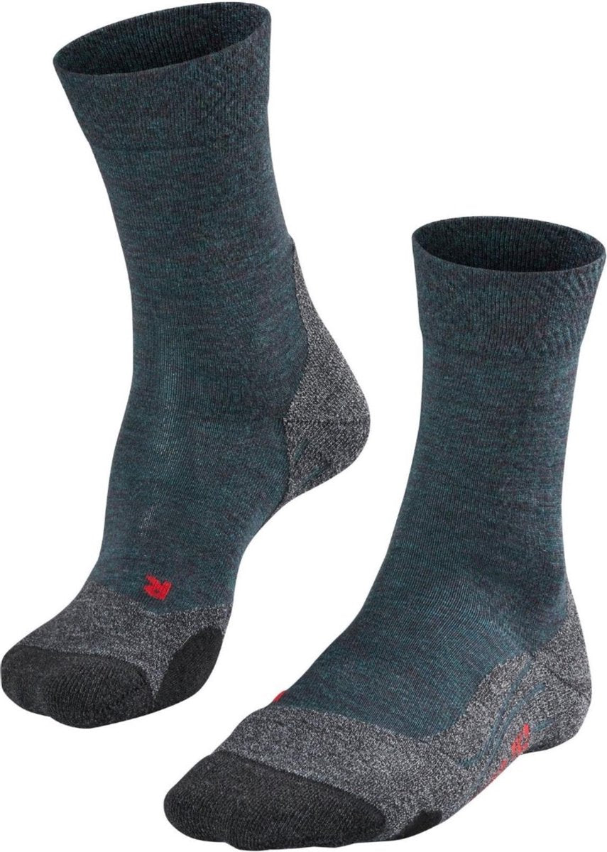 FALKE TK2 Melange Heren Wandel Sok 16162 - Groen 7371 scarab Heren - 39-41