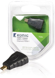 HDMI -adapter HDMI micro-connector - HDMI -ingang 1 stuk grijs