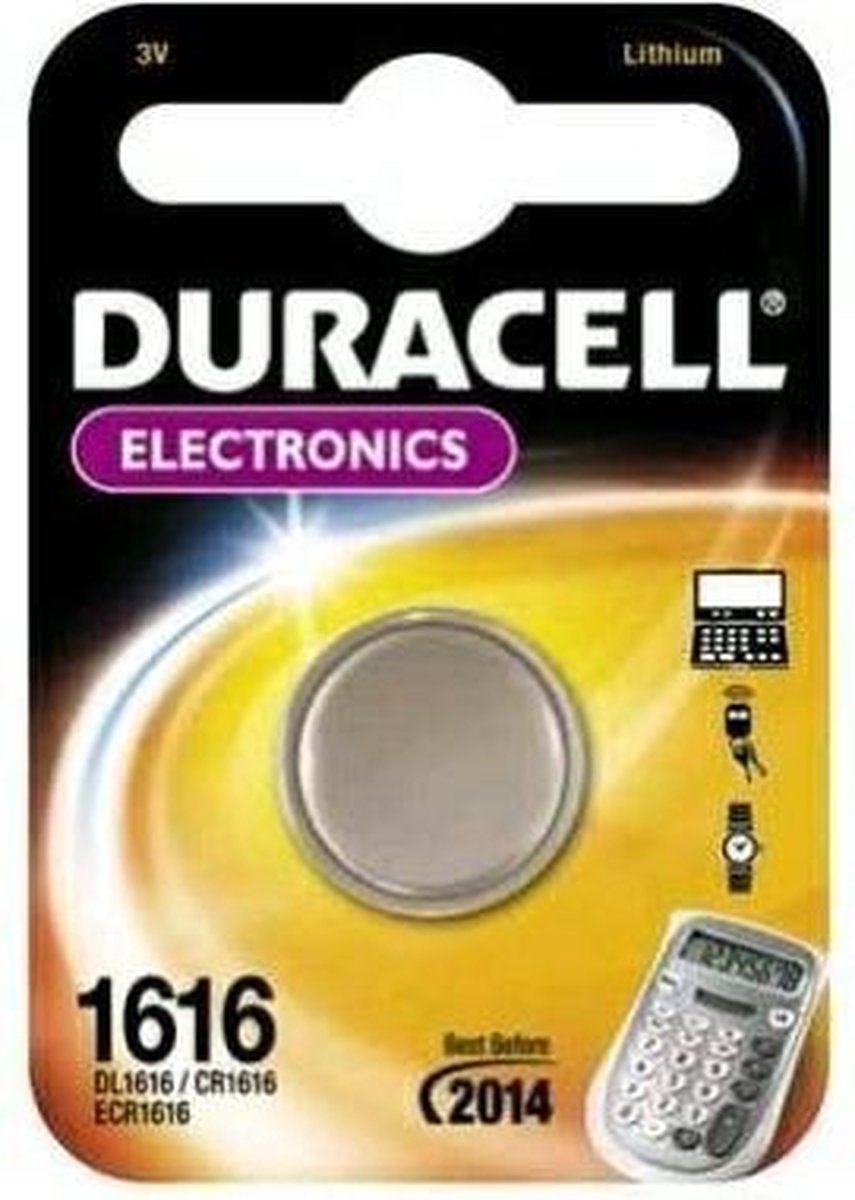 Duracell 1616 huishoudelijke batterij Single-use battery CR1616 Lithium