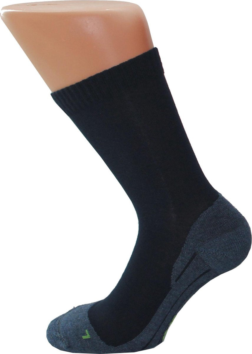 Boru Bamboo - 3 Pack - Wandelsokken Dames - Wandelsokken Heren - blauw - 46-47