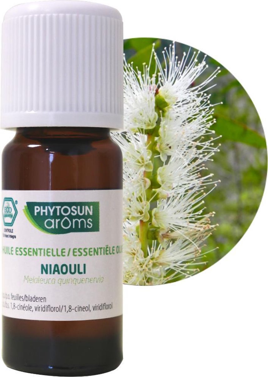 Phytosun Essentiële Olie Niaouli Bio – helpt tegen een gevoel van griep 10ml