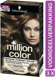 Schwarzkopf Million Color 6-65 - Haarverf 2 Stuks Voordeelverpakking