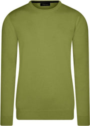 Ferlucci – Exclusieve Heren Trui met Ronde Hals - Army