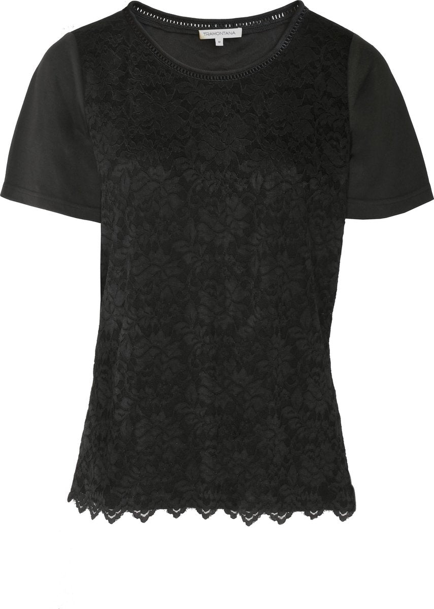 Tramontana | Kanten Top | Black | Maat M